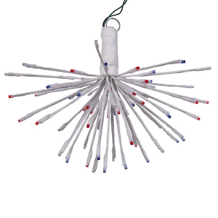 Haz 16 x 14 in. 80 Starburst LED Wide Angle Light, Red, White & Blue HA3248683